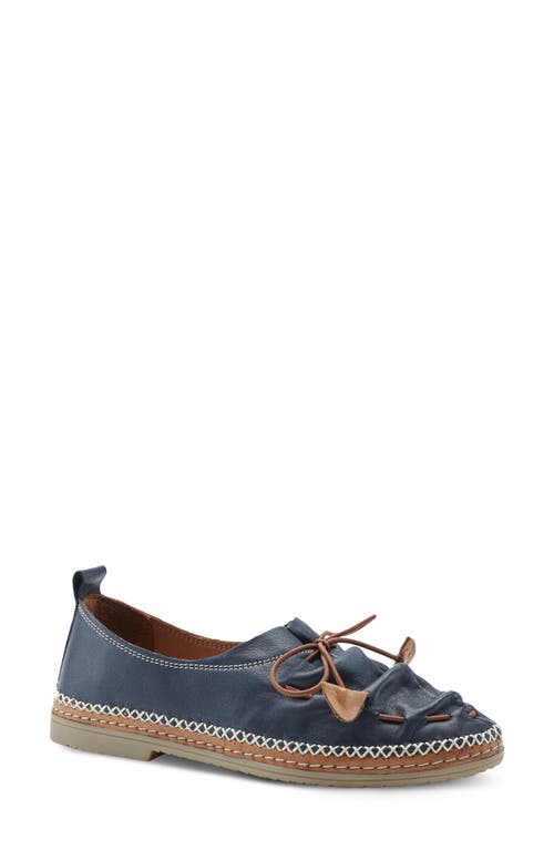 Spring Step Berna Flat In Navy