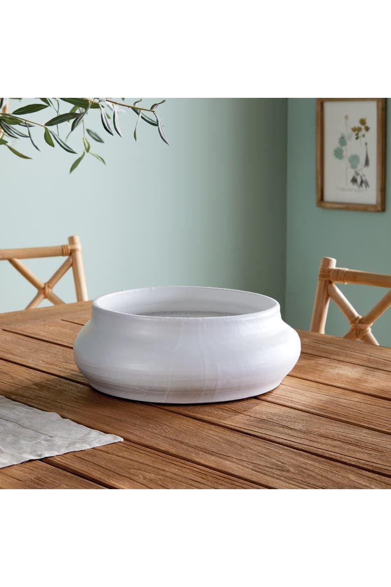 Mirela Decorative Bowl, Alternate, color, White