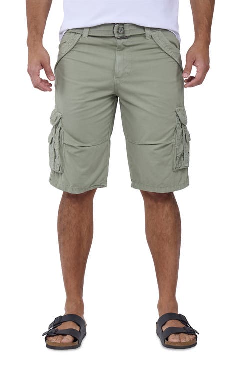 Belted Bermuda Cargo Shorts (Regular & Big)