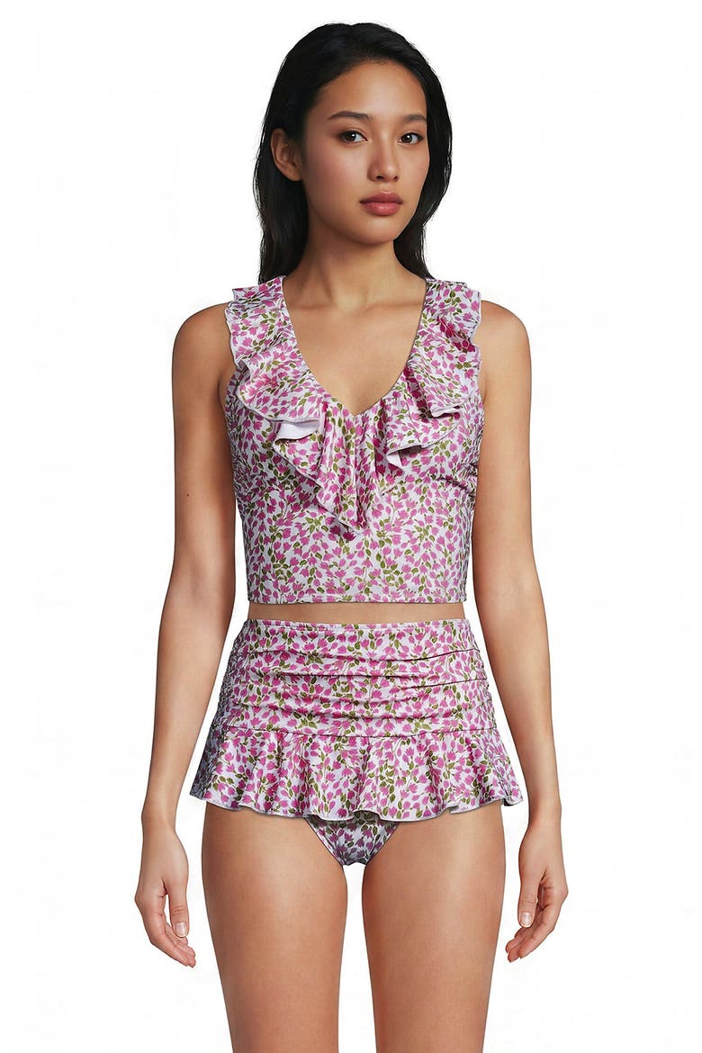 Ruffle Midkini Set, Main, color, Pink Mini Bloom Floral