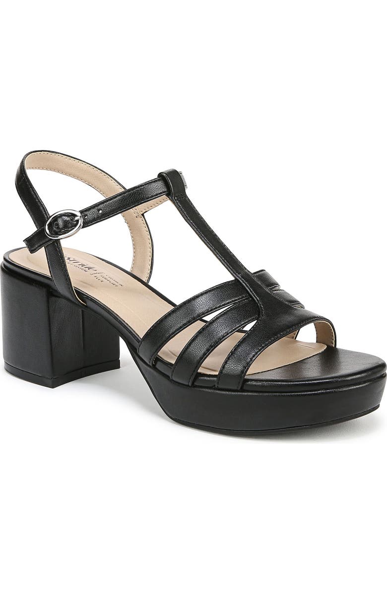 LifeStride Rio Ankle Strap Platform Sandal, Main, color, Black