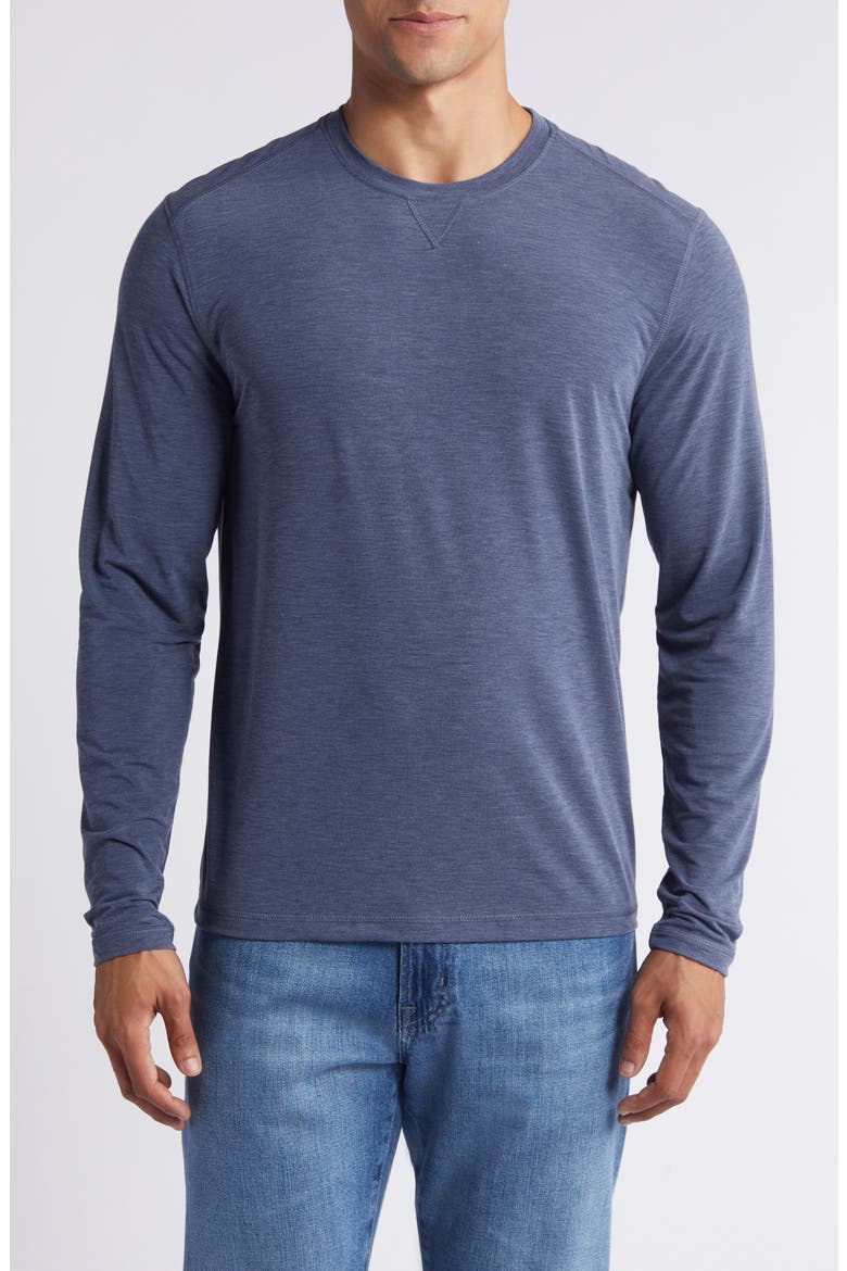 Course Long Sleeve Performance T-Shirt, Main, color, WAKE
