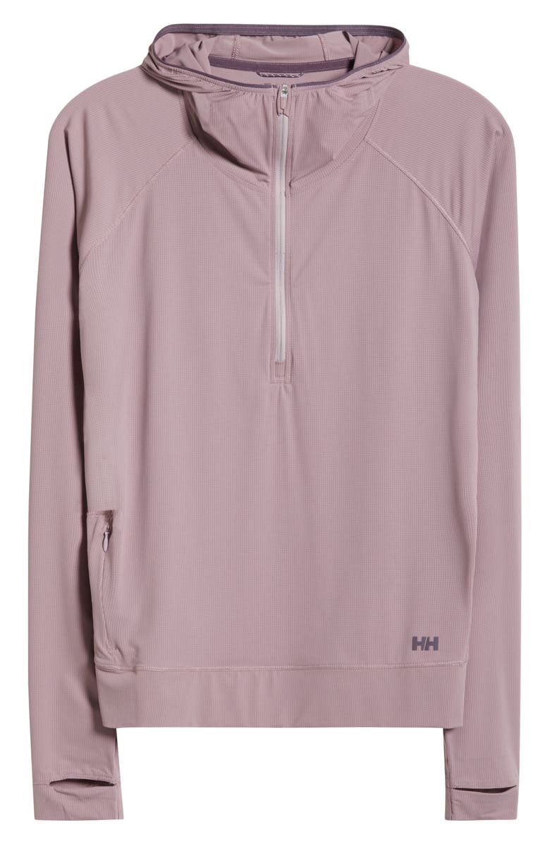 Helly Hansen Shine Solen Sun Half-Zip Hoodie, Alternate, color, 