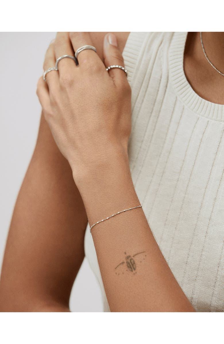 Monica Vinader Station Chain Bracelet, Alternate, color, Sterling Silver