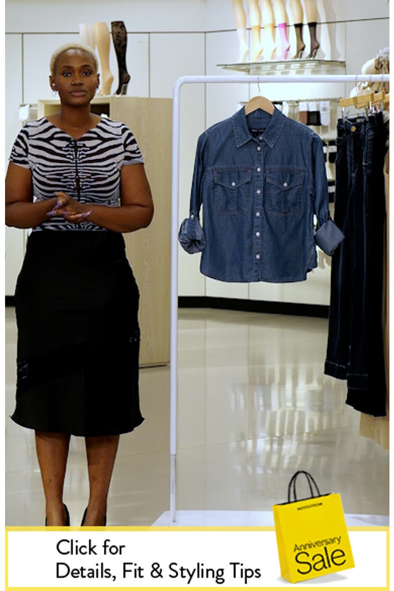 Catriona Cotton Blend Button-Up Shirt video