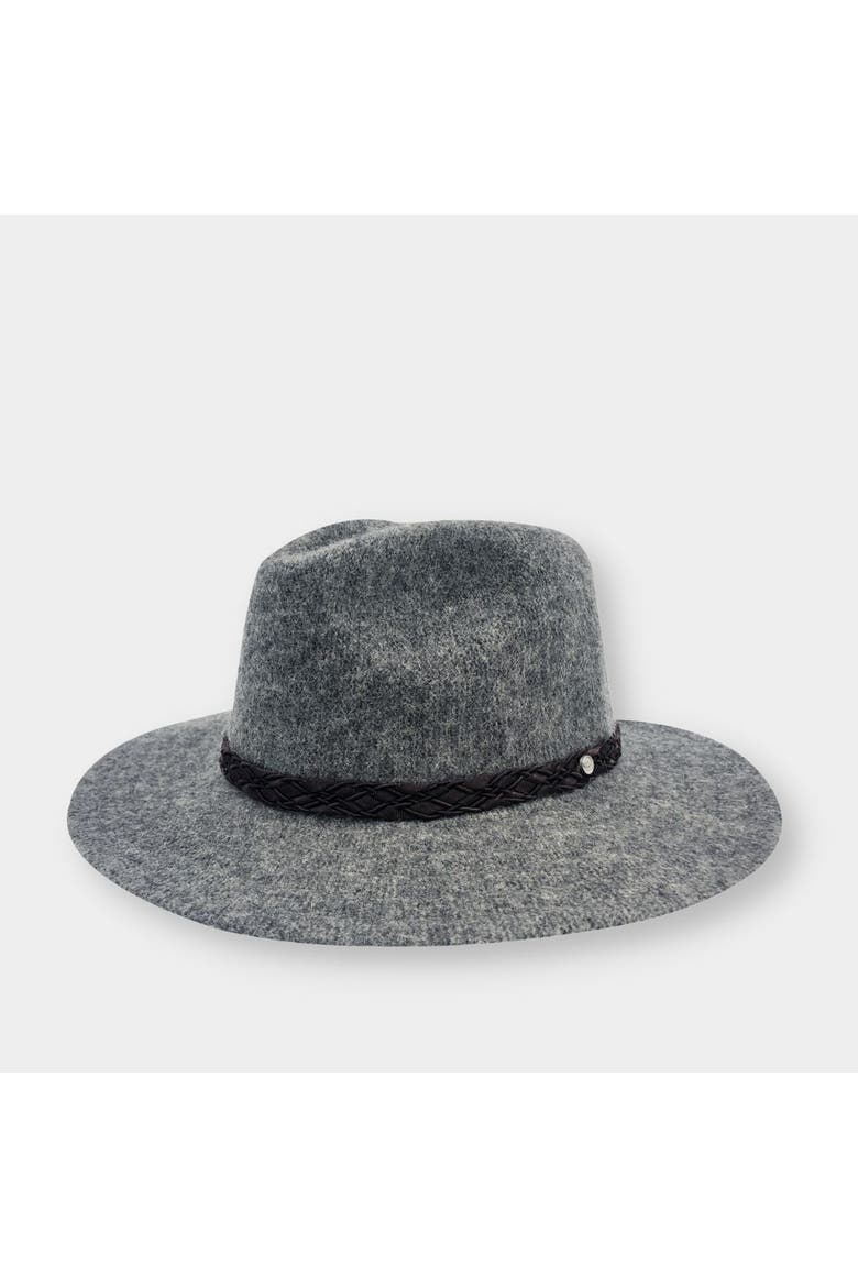 Holly Fleece lined Women's Wool Brim Hat, Main, color, Heathered Grey