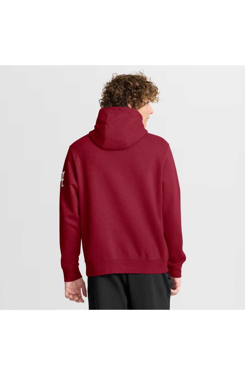 Nike Men's Nike Crimson Alabama Crimson Tide Nickname Club Fleece Pullover Hoodie, Alternate, color, Crimson