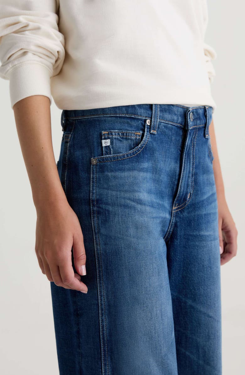AG Saige Raw Hem Ankle Wide Leg Jeans, Alternate, color, Watermist