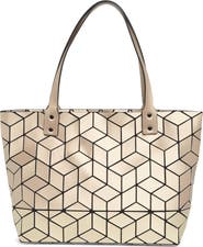 PATRIZIA LUCA Two Tone Geo Tote Bag
