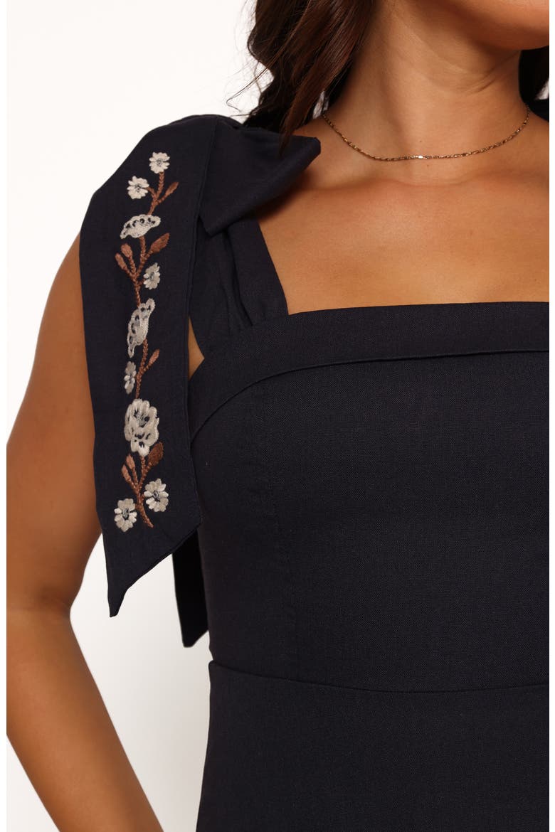 Marcella Tie Strap Maxi Dress, Alternate, color, NAVY