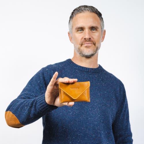 Casupo Mini Envelope Wallet With Rfid Protection In Orange