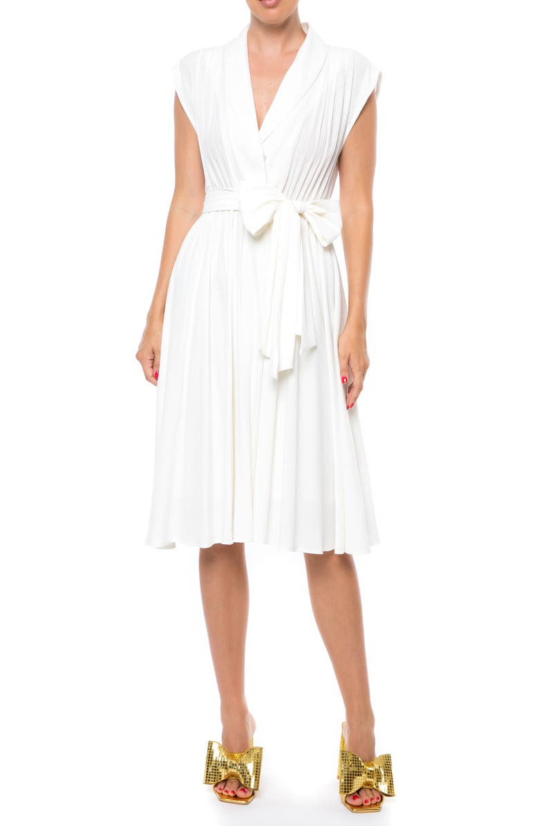 MEGHAN LA Honeysuckle Midi Dress, Main, color, Ivory