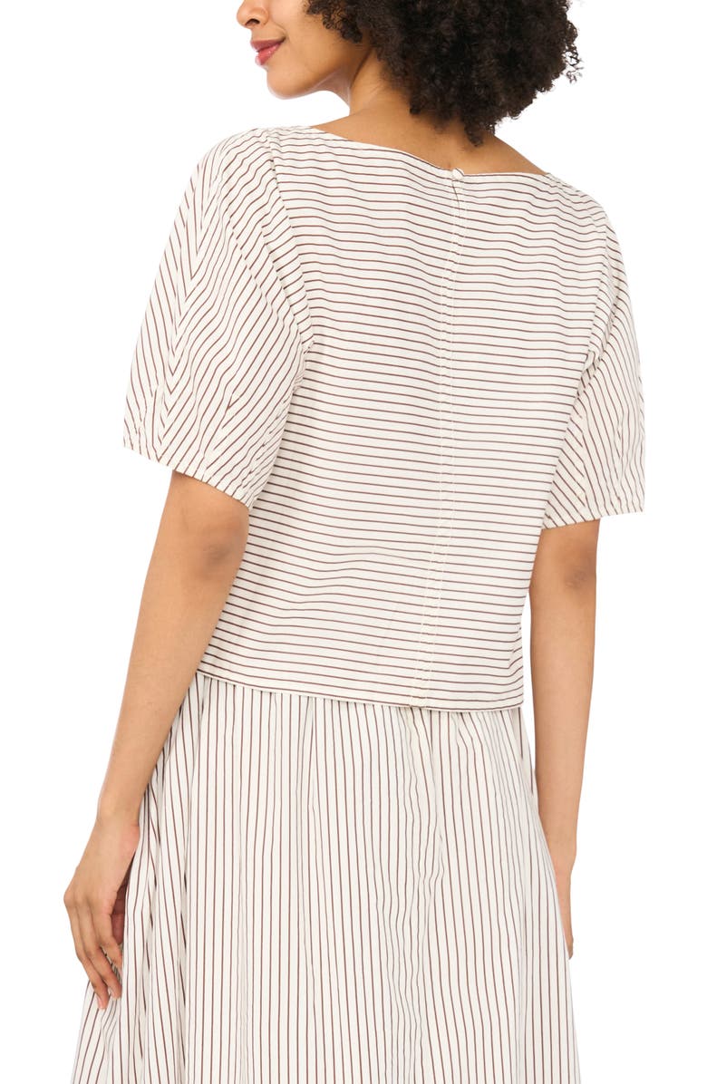 Parker Barrel Sleeve Top, Alternate, color, Bitter Chocolate