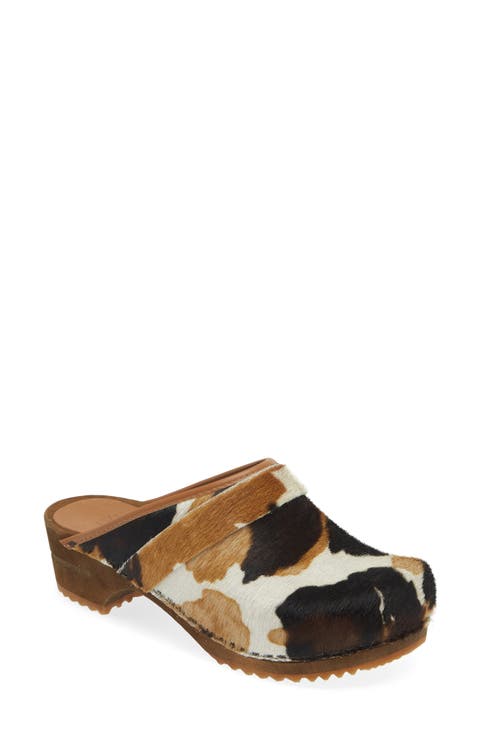 Caroline Genuine Calf Hair Clog (Women)
