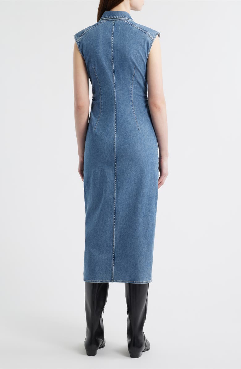 rag & bone Leah Airflex Denim Midi Shirtdress, Alternate, color, Fennie