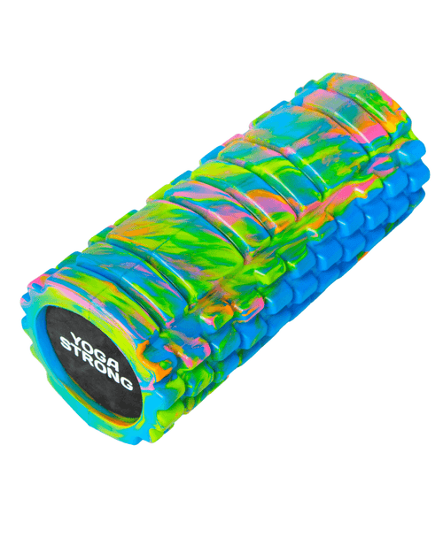 Yoga Strong High Density Ridged Foam Roller in Blue/multi  product