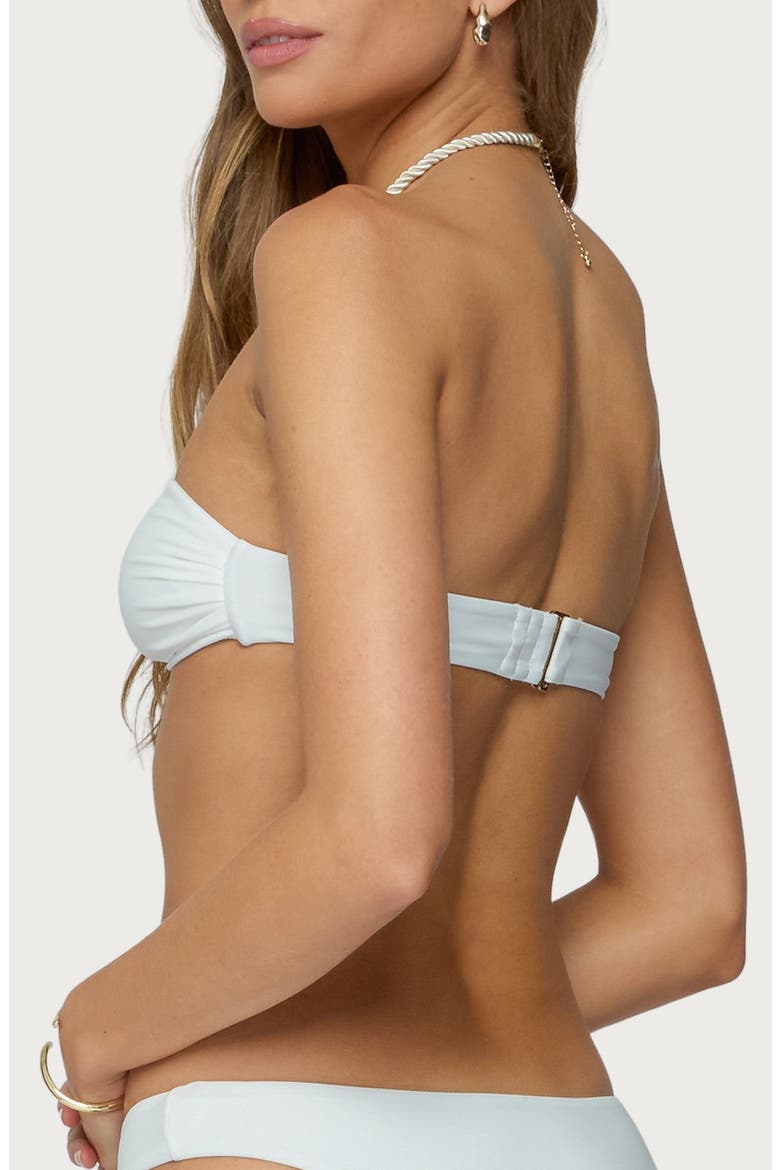 Shellee Bandeau Bikini Top, Alternate, color, WHITE