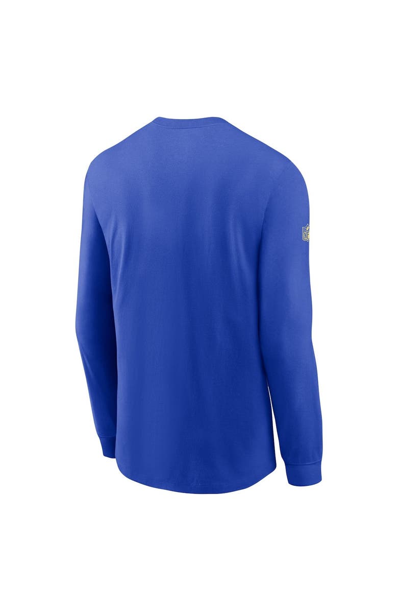 Nike Men's Nike Royal Los Angeles Rams Sideline Performance Long Sleeve T-Shirt, Alternate, color, Royal