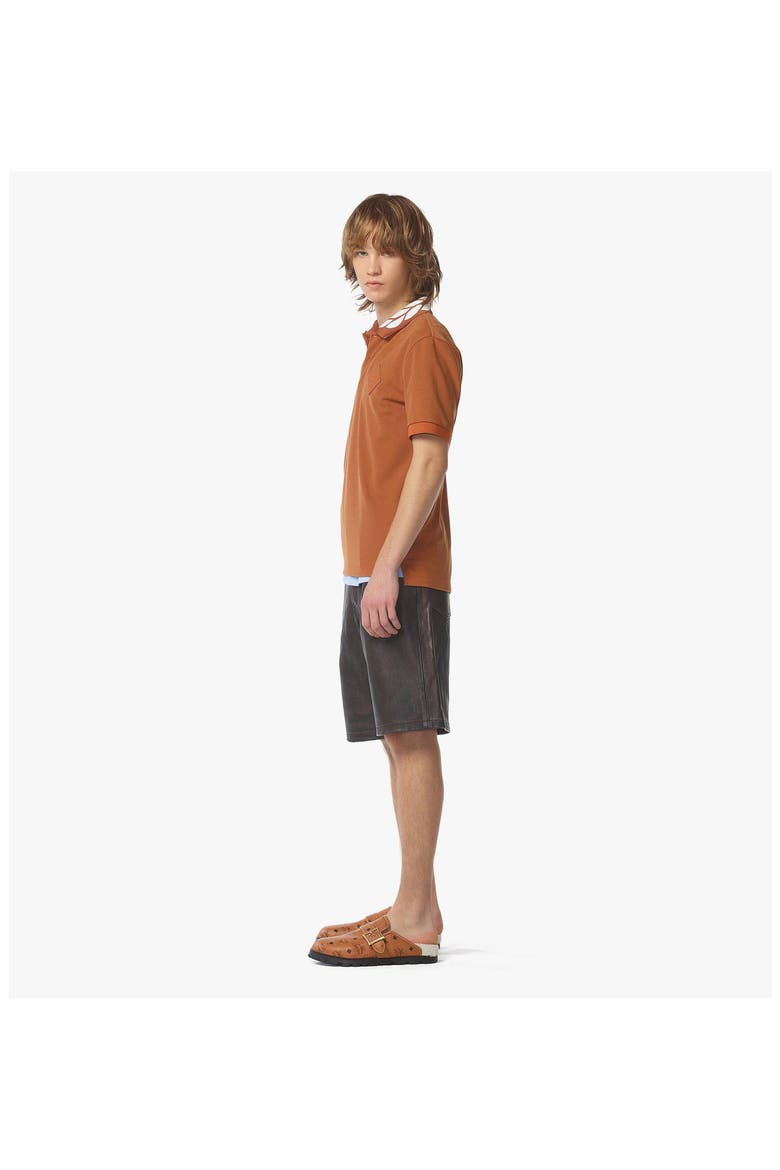 Laurel Piqué Polo, Alternate, color, Brown