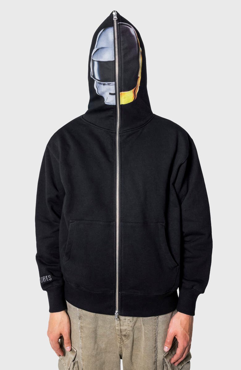 PLEASURES x Daft Punk RAM Zip Hoodie, Alternate, color, Black