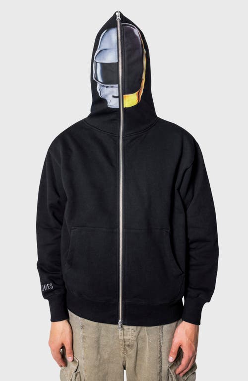 Pleasures Daft Punk Ram Graphic Zipper Hoodie In Black