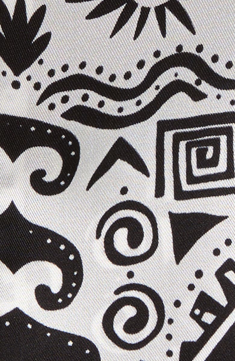 Echo Sun & Surf Reversible Silk Skinny Scarf, Alternate, color, Black