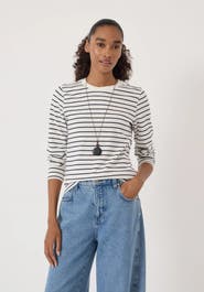 Hush Mia Stripe Slim Long Sleeve Top
