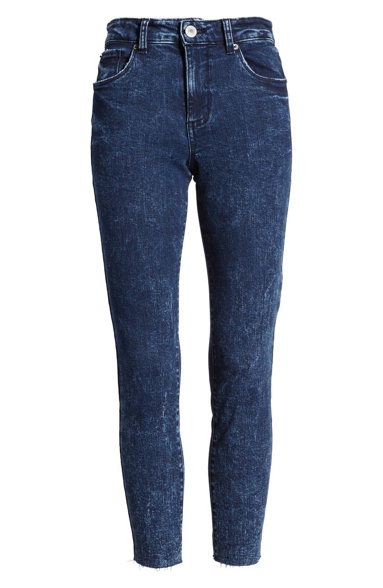 STS Blue Ellie High Rise Raw Hem Skinny Jeans, Alternate, color,