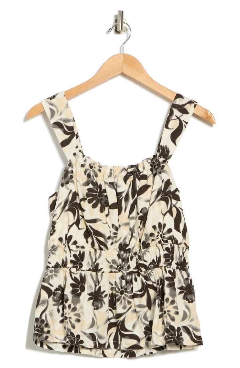 Nicole Miller Shirred Peplum Tank, Alternate, color,