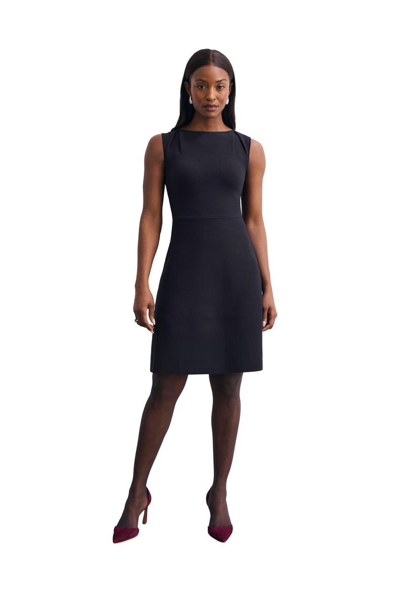 Parella Sculpt Knit Dress, Main, color, Navy