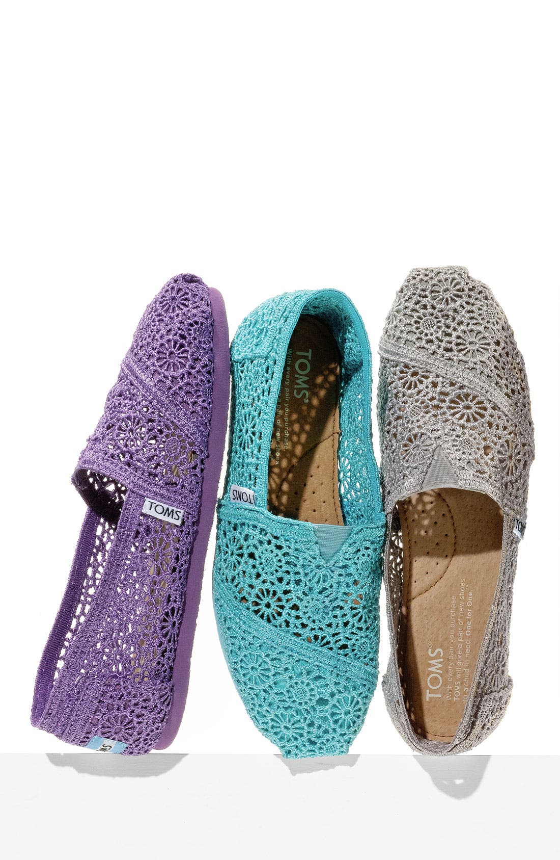 TOMS 'Classic' Crochet Slip-On, Main, color, 