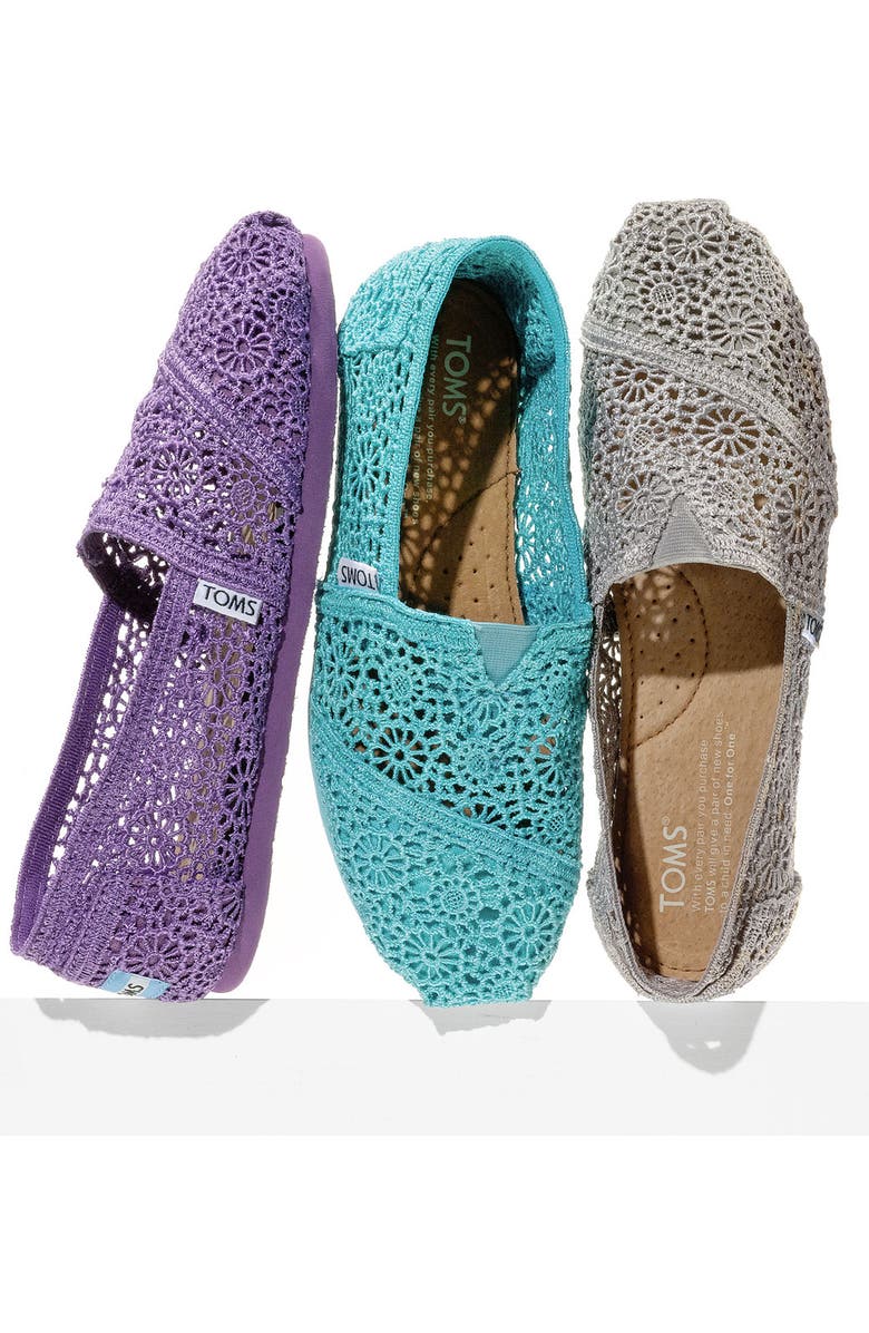 TOMS 'Classic' Crochet Slip-On, Main, color,