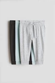 H&M 3-pack Cotton Jersey Joggers