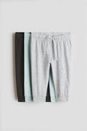 H&M 3-pack Cotton Jersey Joggers