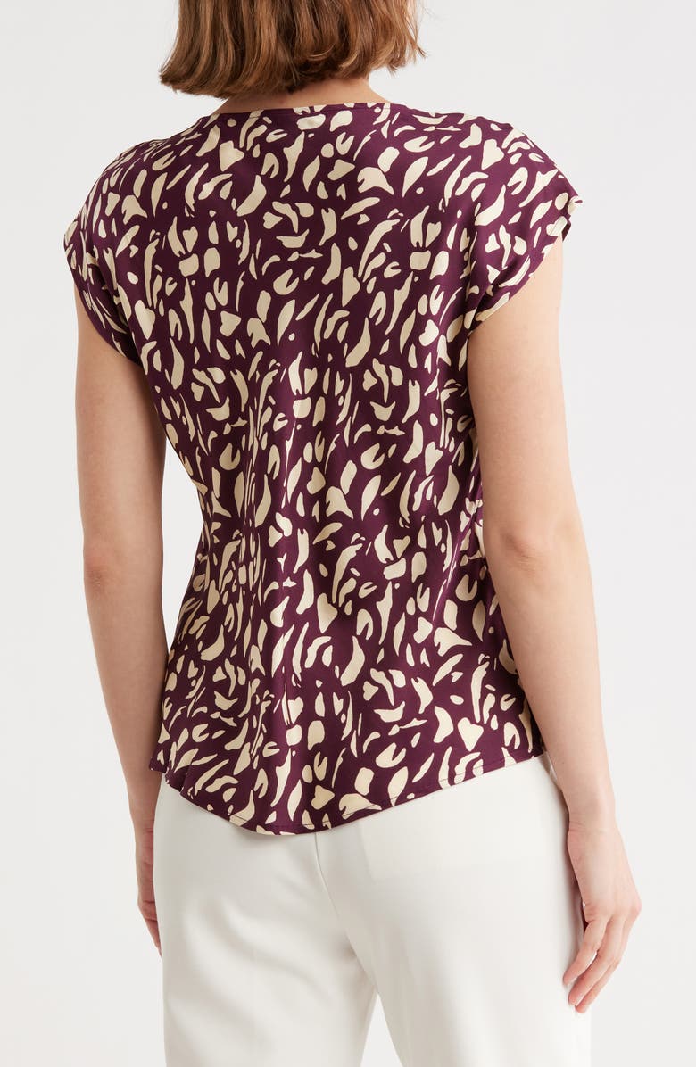 JASON WU Cowl Neck Top, Alternate, color, Burgundy Print