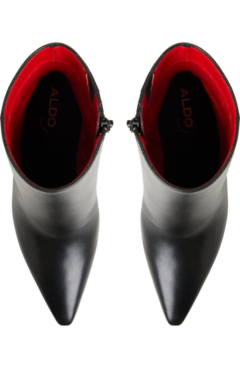 ALDO Guavaberry Pointed Toe Bootie, Alternate, color, Black