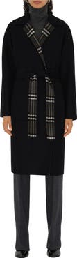 Burberry Reversible Wool Wrap Coat