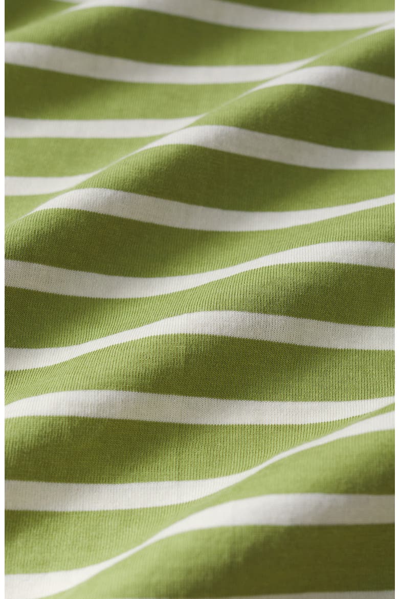 Sailor Stripe Long Sleeve Organic Cotton T-Shirt, Alternate, color, BRETON GRASSHOPPER