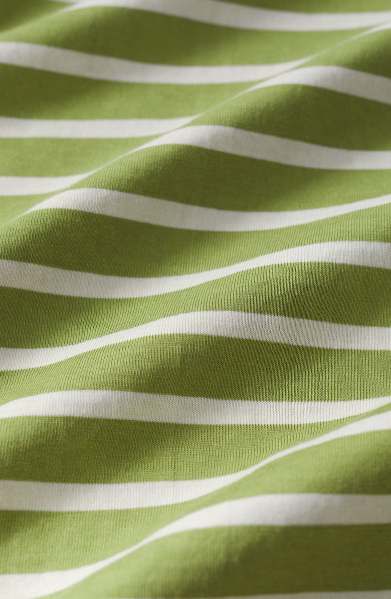 Seasalt Cornwall Sailor Stripe Long Sleeve Organic Cotton T-Shirt, Alternate, color, Breton Grasshopper