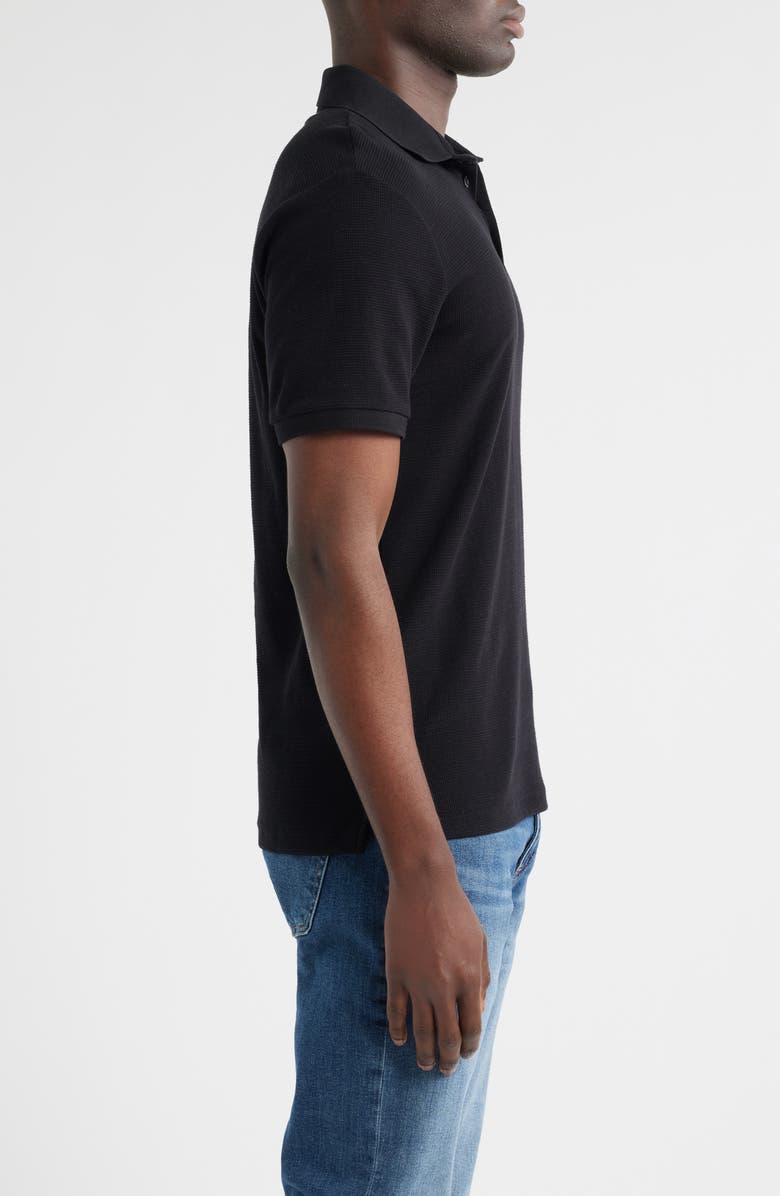 Mavi Jeans Slim Fit Black Cotton Polo, Alternate, color, Black