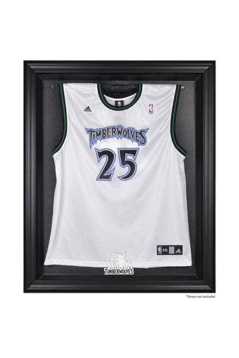 Minnesota Timberwolves (2008-2017) Black Framed Team Logo Jersey Display Case, Main, color, Black