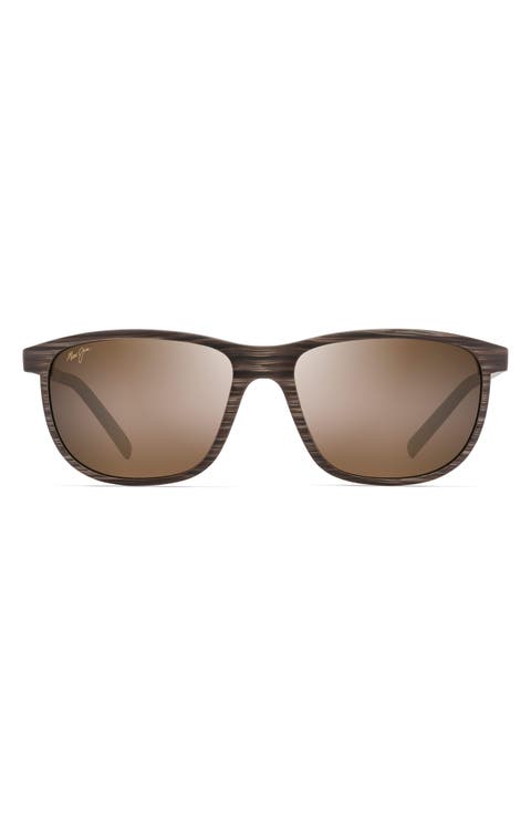 Lele Kawa 58mm Polarized Square Sunglasses