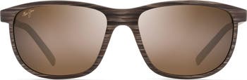 Lele Kawa 58mm Polarized Square Sunglasses