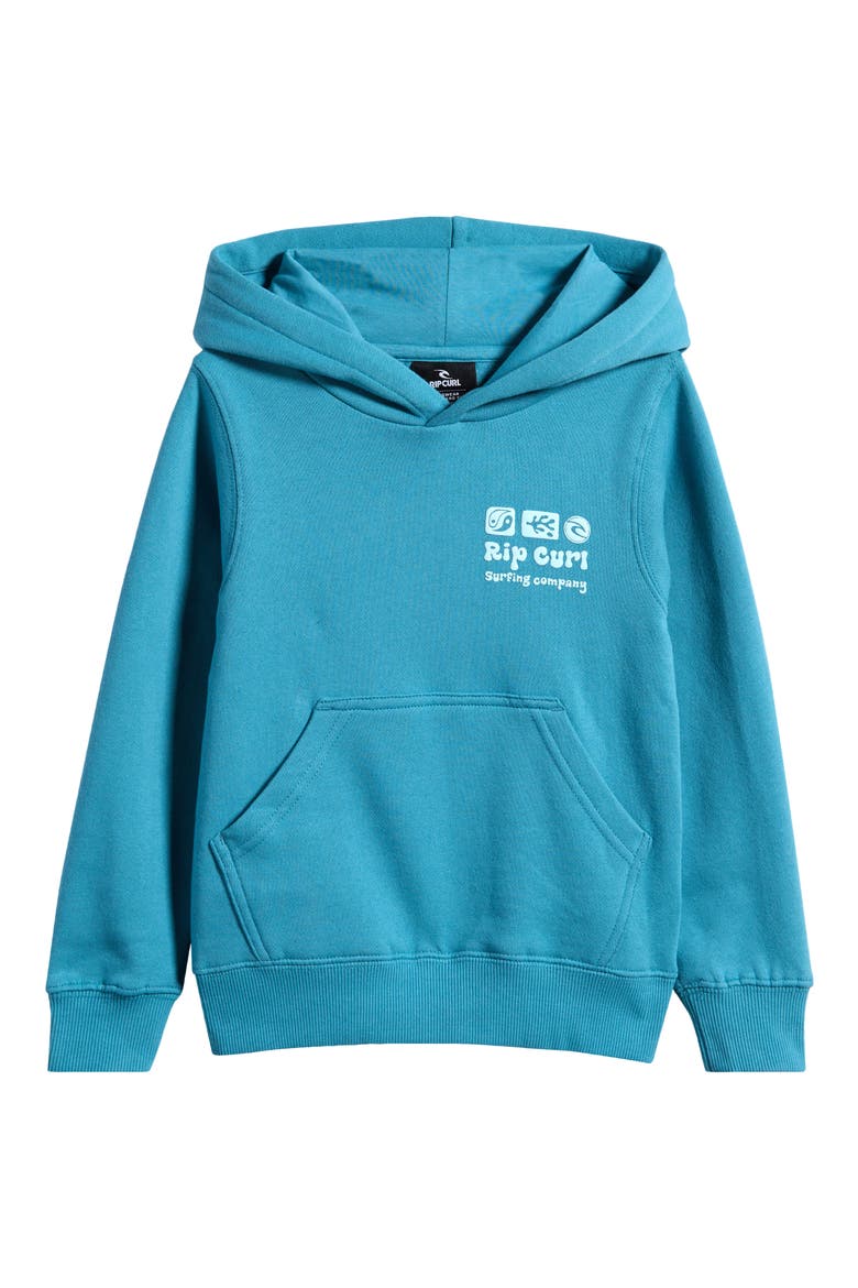 Kids' Surf Geo Logo Graphic Hoodie (Toddler & Little Kid(, Main, color, OCEAN