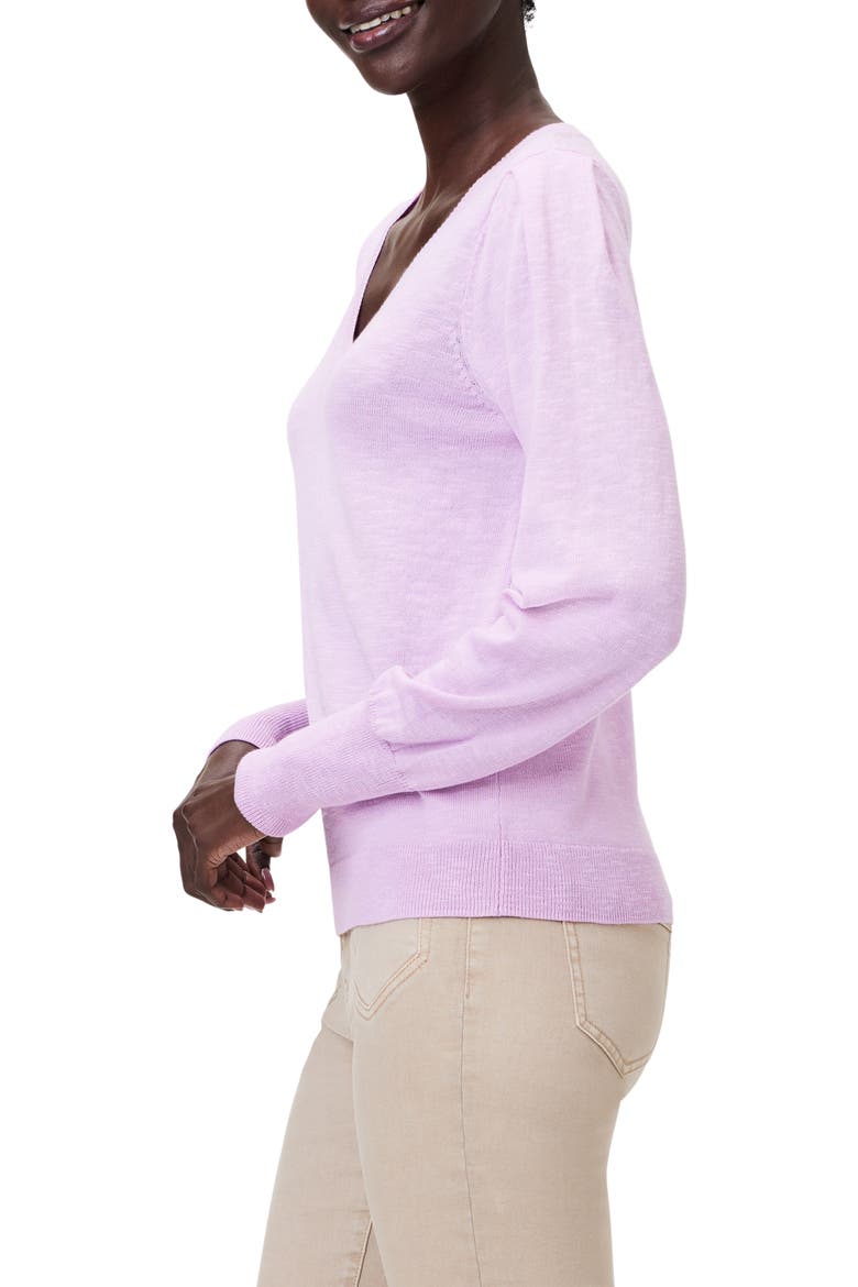 Slub Cotton Blend Sweater, Alternate, color, TULIP