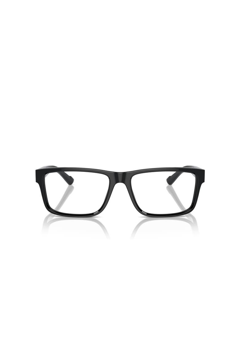 57mm Rectangle optical glasses, Alternate, color, Black