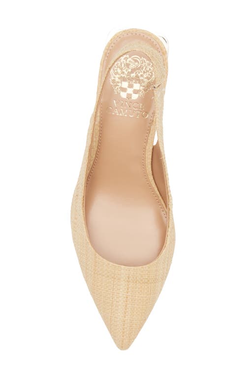 Vince Camuto Hamden Pointed Toe Slingback Pump In Sand