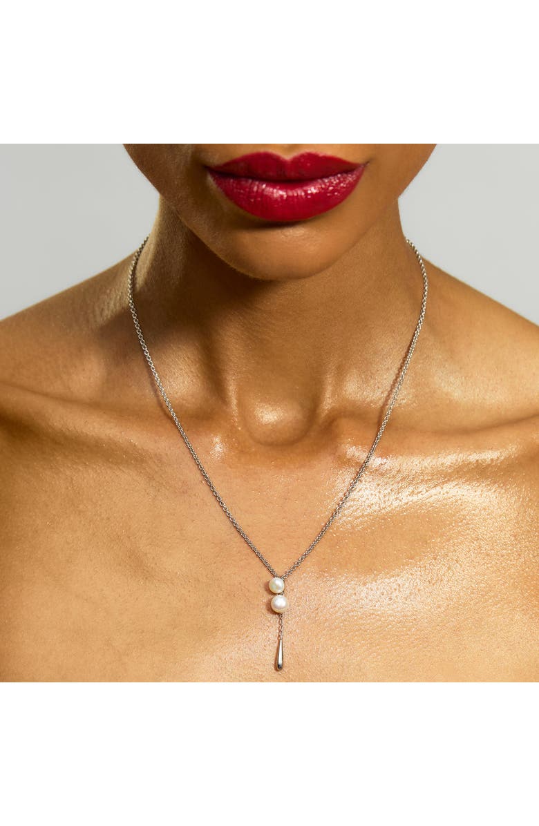 Lucy Quartermaine Royal Pearl Drop Pendant, Alternate, color, Sterling Silver