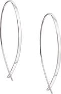 LANA 14K Gold Small Upside Down Hoop Earrings