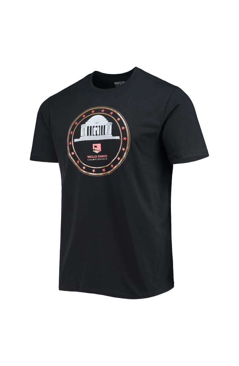 LEVELWEAR Men's Levelwear Black Wells Fargo Championship Capital Circle T-Shirt, Alternate, color, 